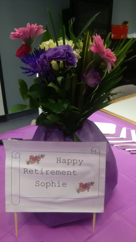 Happy Retirement, Sophie!